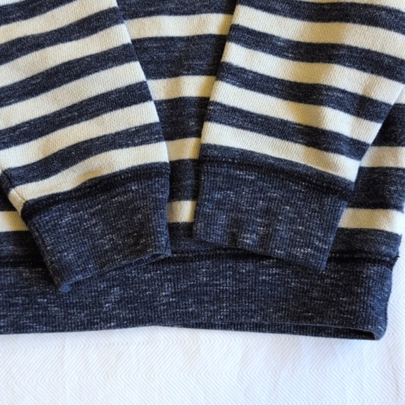 gymboree navy blue striped crewneck raglan sleeve sweatshirt 18-24 months baby - Picture 4 of 5